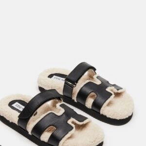 Steve Madden | MAYVEN Faux Shearling Slides / Slip-Ons | Wmn's Sz 10